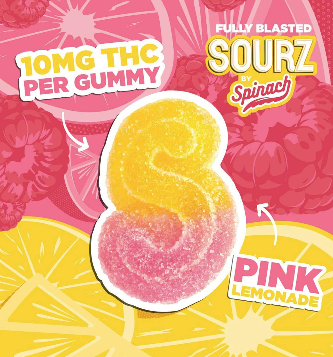 Spinach Pink Lemonade Gummy cannabis Edmonton