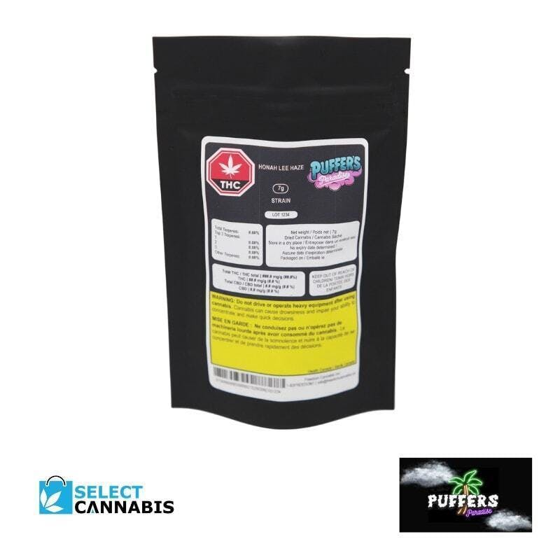 Puffer's Paradise Honah Lee Haze cannabis Edmonton
