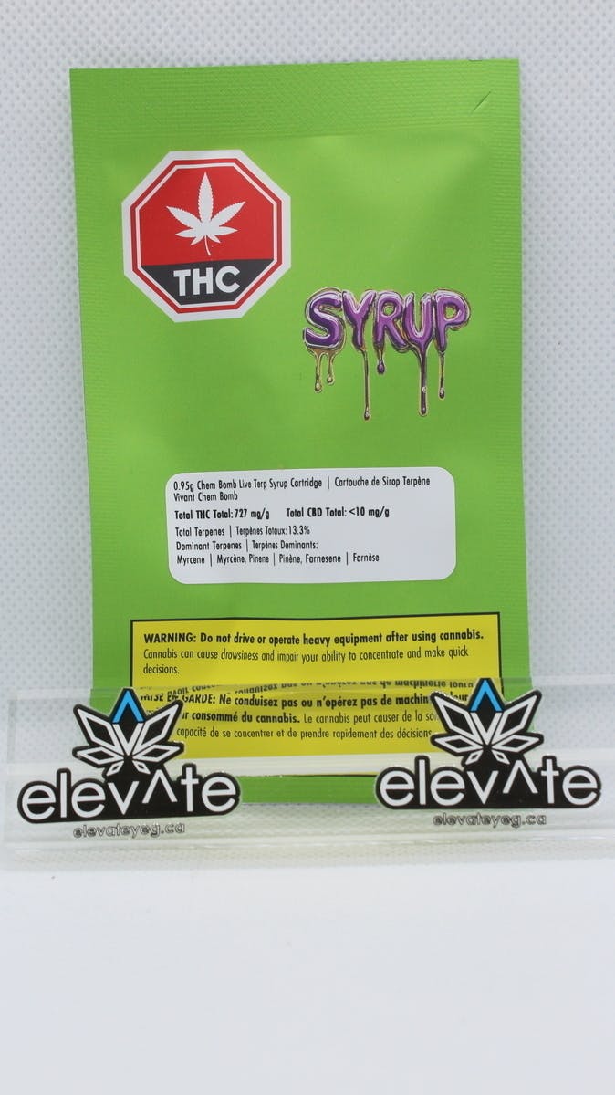 Syrup Chem Bomb Syrup Cart cannabis Edmonton