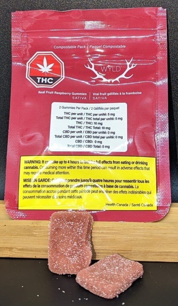 Raspberry Sativa Gummies 10pk