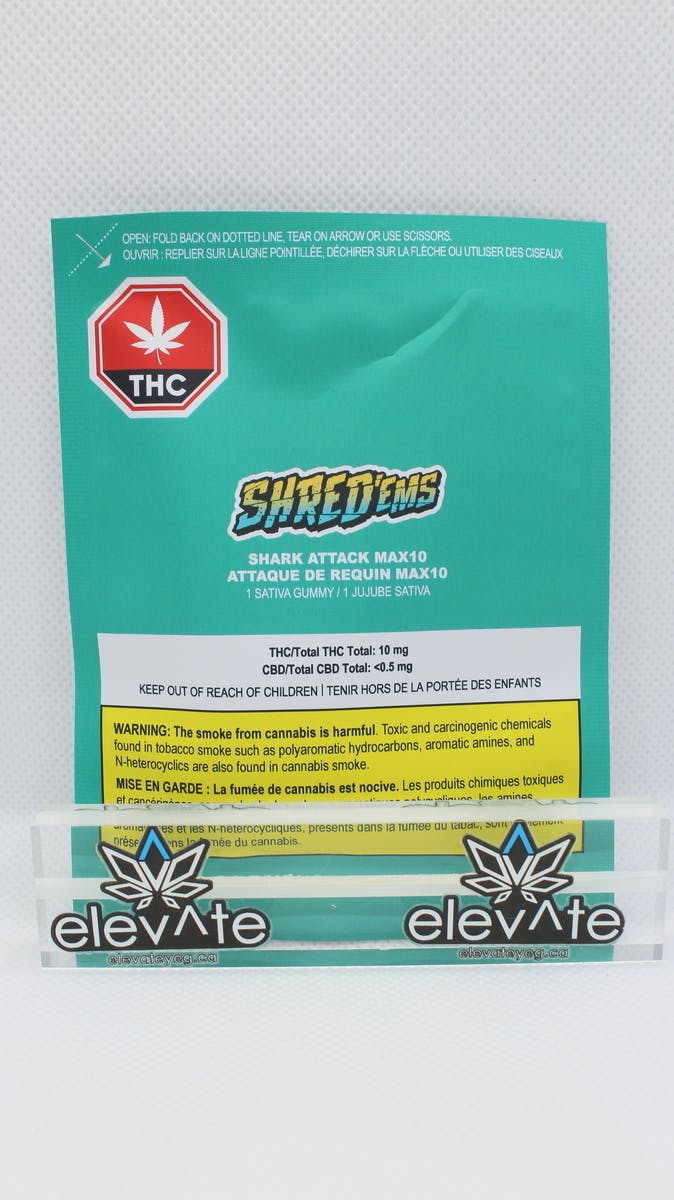Shred'ems Shark Attack Max10 Chew cannabis Edmonton