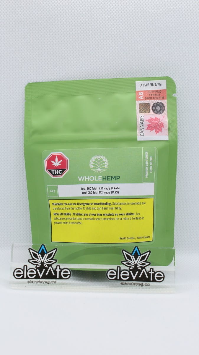 Wholehemp Premium CBD Flower cannabis Edmonton