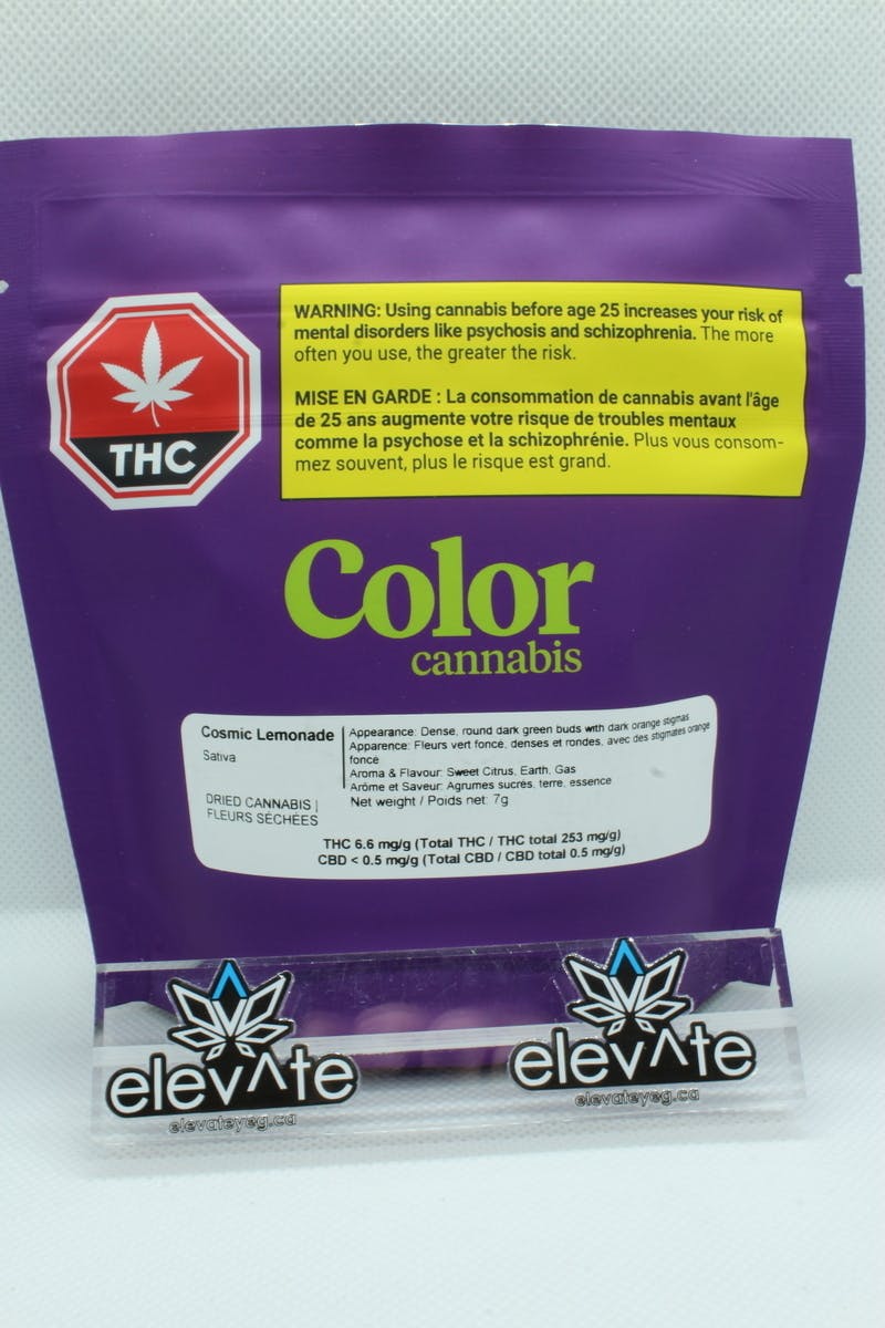 Color Cannabis Cosmic Lemonade cannabis Edmonton